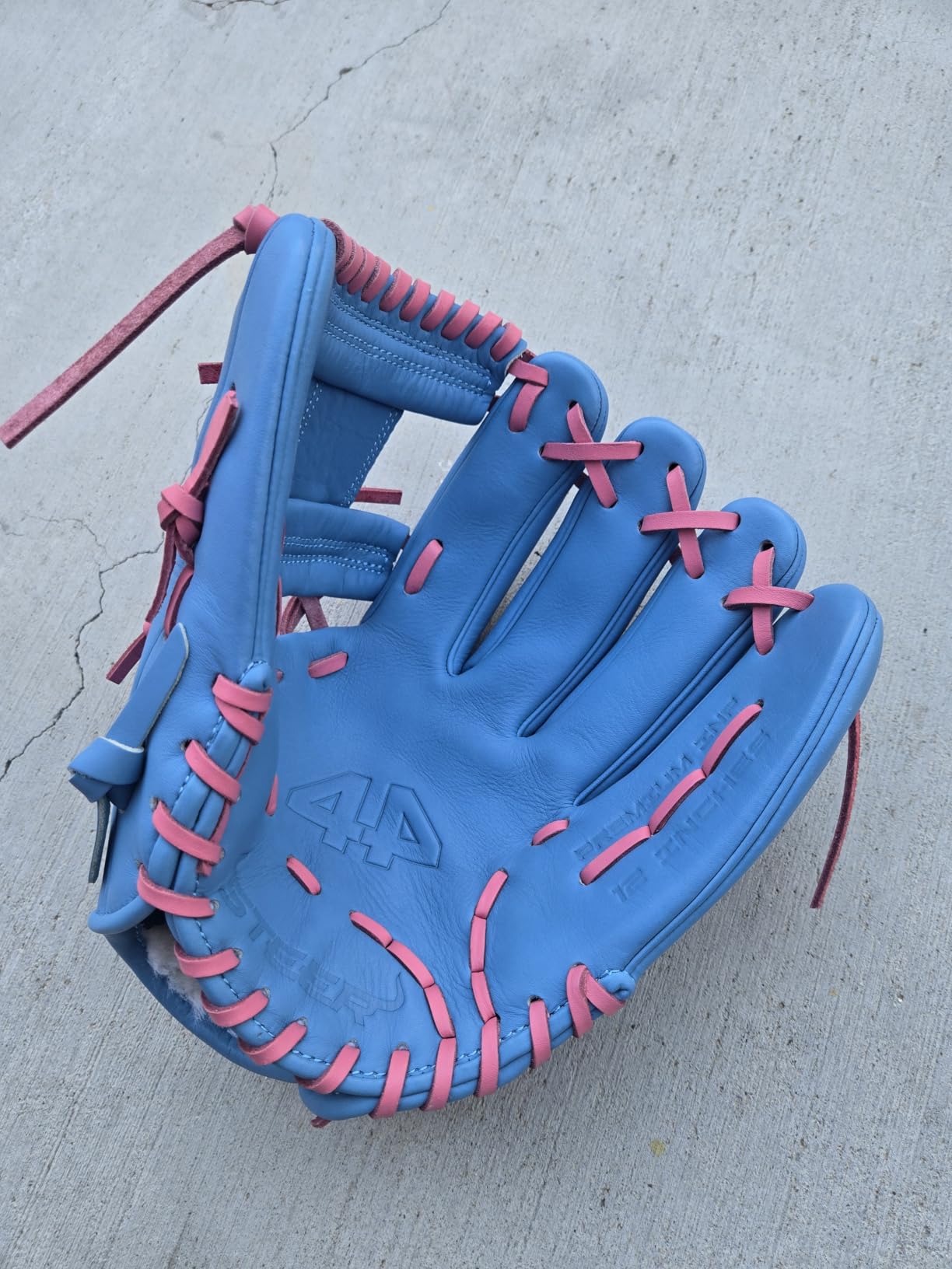44 Pro Steer Baseball Glove for Infield, Fielding Mitt, Premium Leather Construction for Adults & Youth, 12