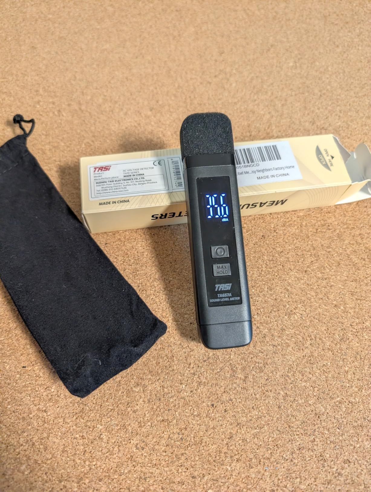 Decibel Meter Sound Level Meter with LCD Display Decibel/MAX/Data Hold and Battery Indicator, 30~130dBA Pocket SPL Meter Rechargeable customer photo 1