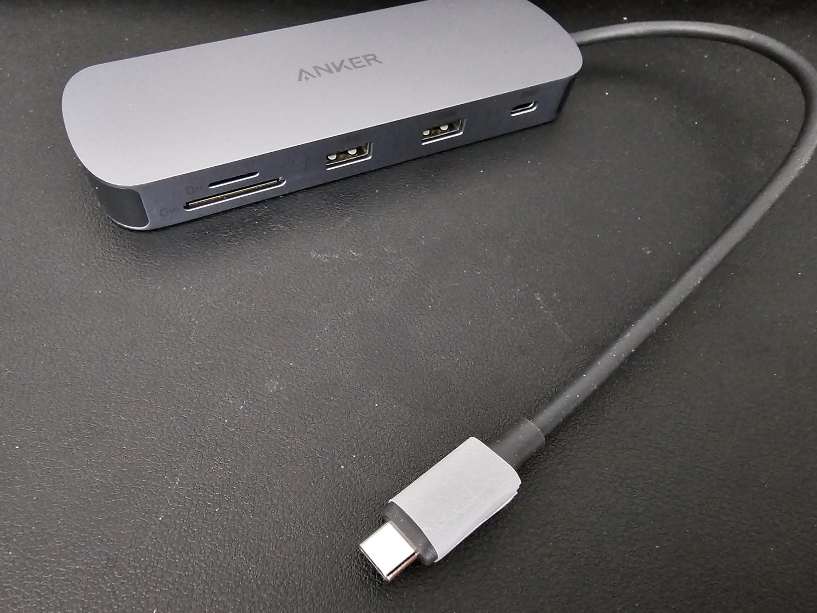 Anker Nano Laptop Docking Station Dual Monitor, 8-in-1 USB C Dock with 4K@60Hz HDMI, 10Gbps 1 USB-C, 2 USB-A, 85W PD, SD/TF Card Reader, for Dell,Lenovo, HP, and Windows Laptops (Charger Not Included) customer photo 1