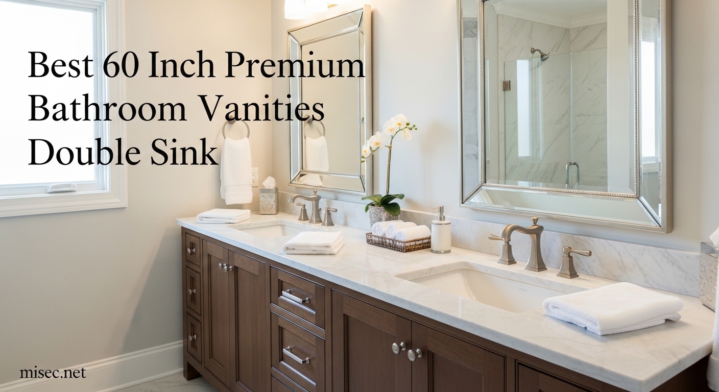 Best 60 Inch Premium Bathroom Vanities Double Sink
