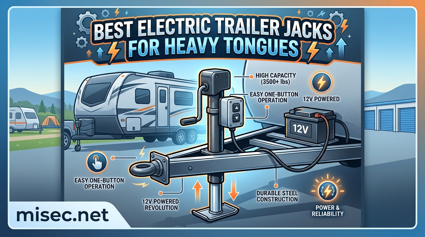Best Electric Trailer Jacks for Heavy Tongues