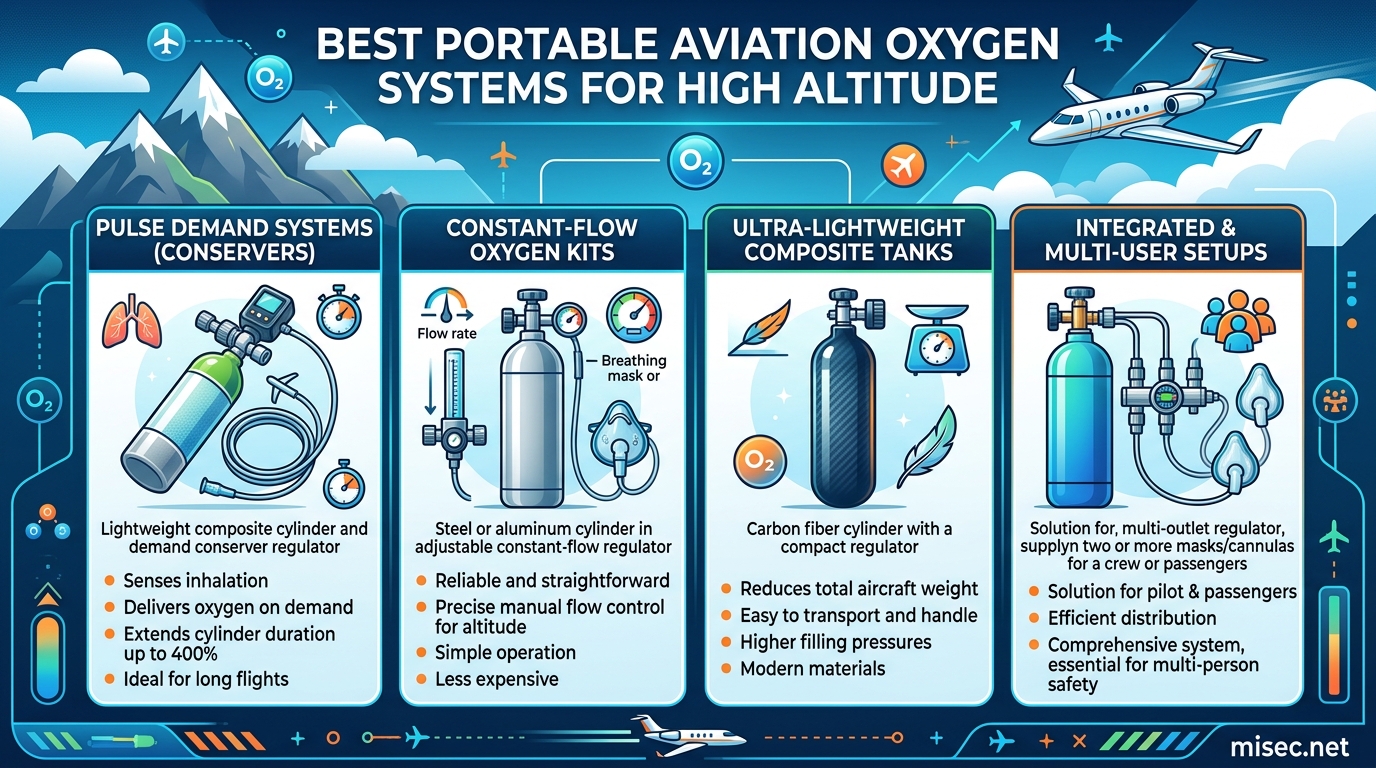 Best Portable Aviation Oxygen Systems for High Altitude