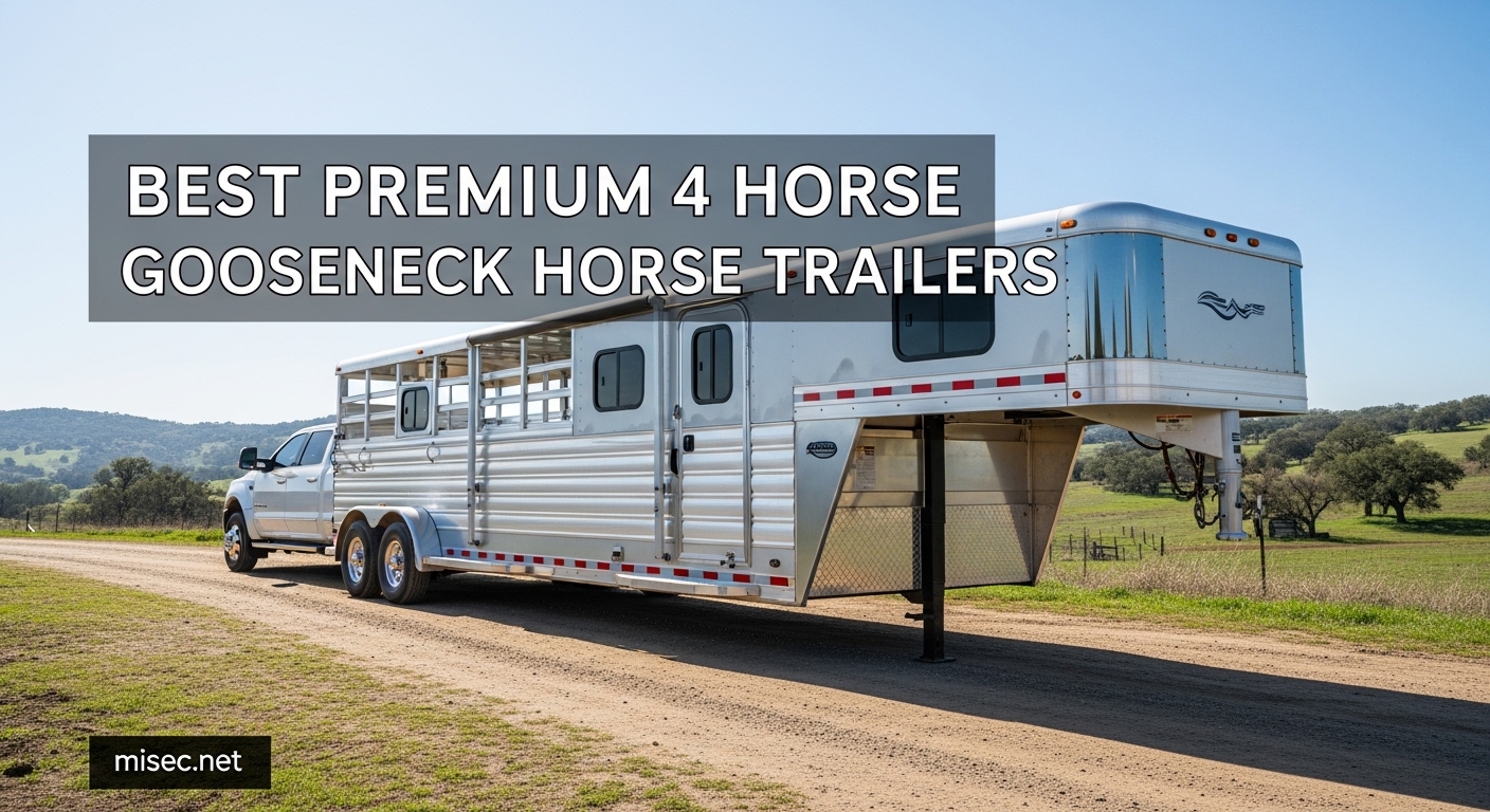 Best Premium 4 Horse Gooseneck Horse Trailers