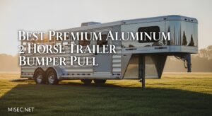 Best Premium Aluminum 2 Horse Trailer Bumper Pull