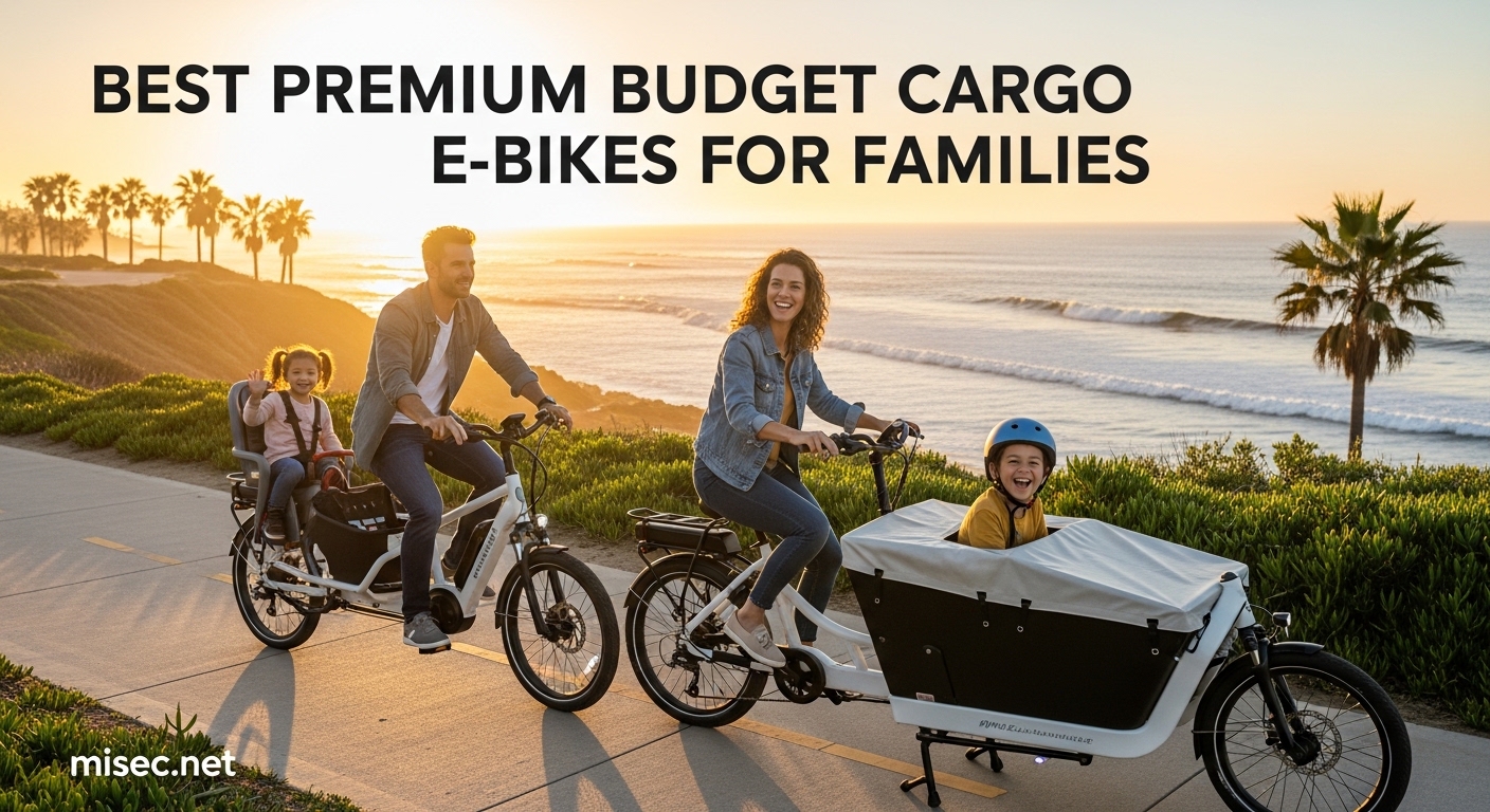 Best Premium Budget Cargo E-Bikes for Families