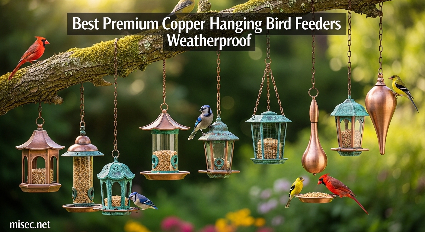 Best Premium Copper Hanging Bird Feeders Weatherproof