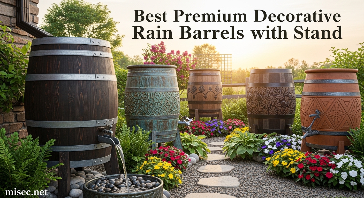 Best Premium Decorative Rain Barrels with Stand