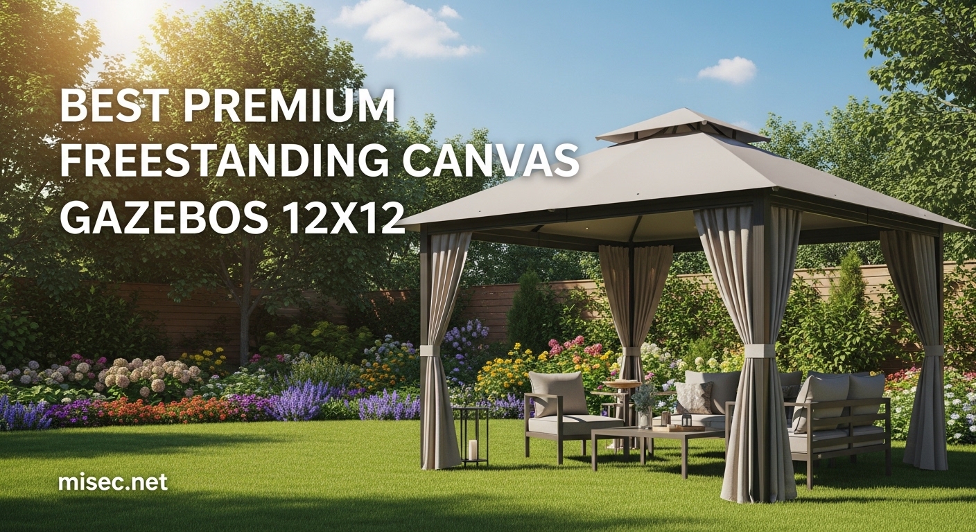 Best Premium Freestanding Canvas Gazebos 12x12