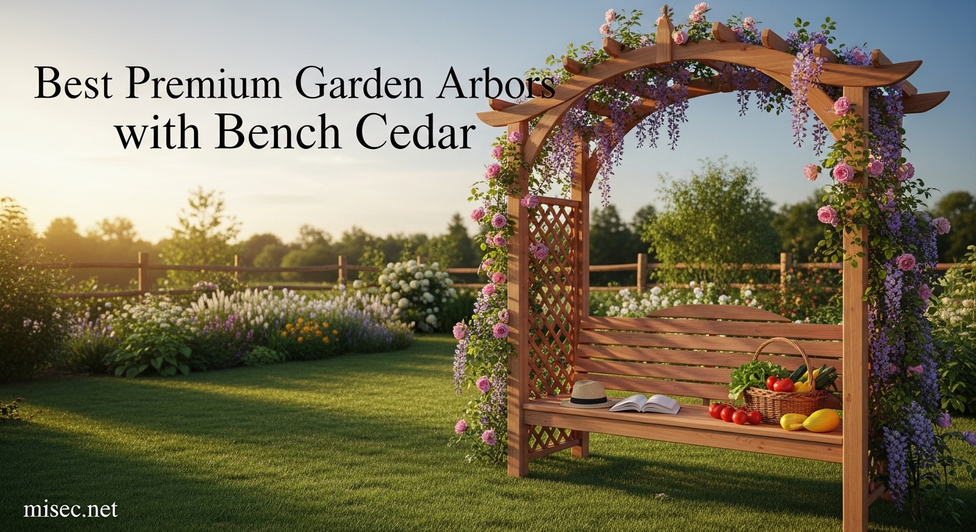 Best Premium Garden Arbors with Bench Cedar