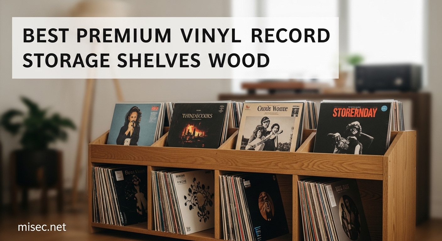 Best Premium Vinyl Record Storage Shelves Wood