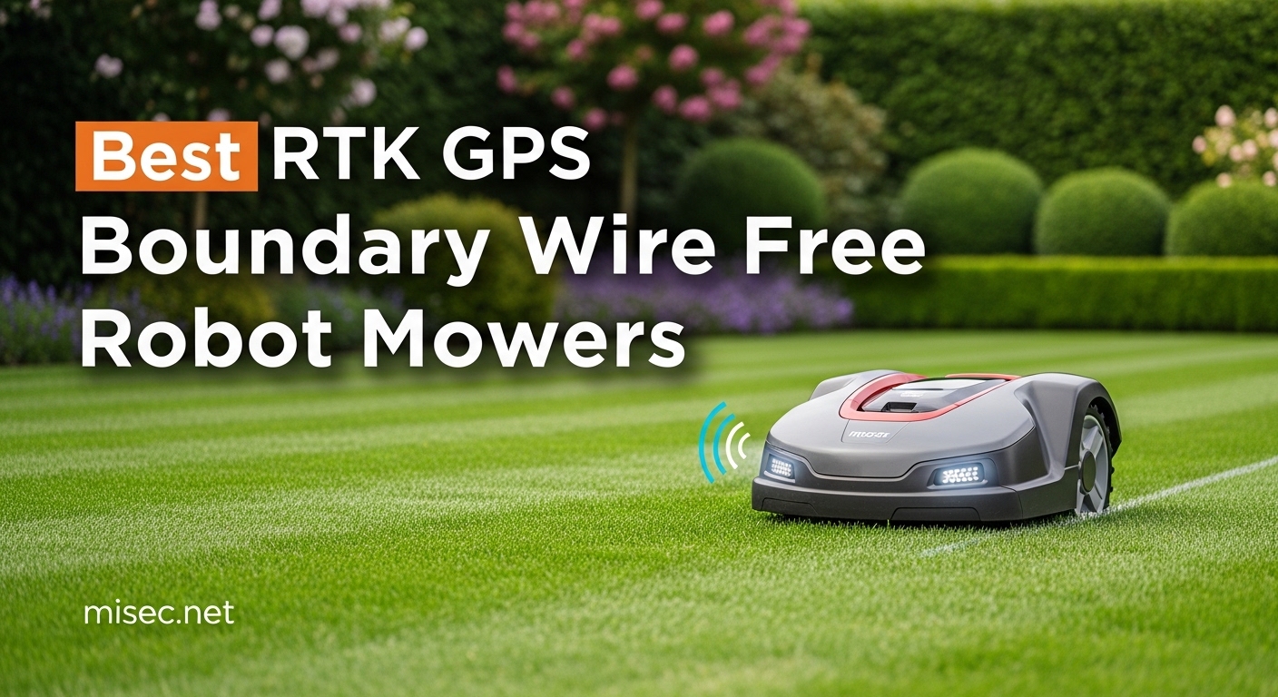 Best RTK GPS Boundary Wire Free Robot Mowers