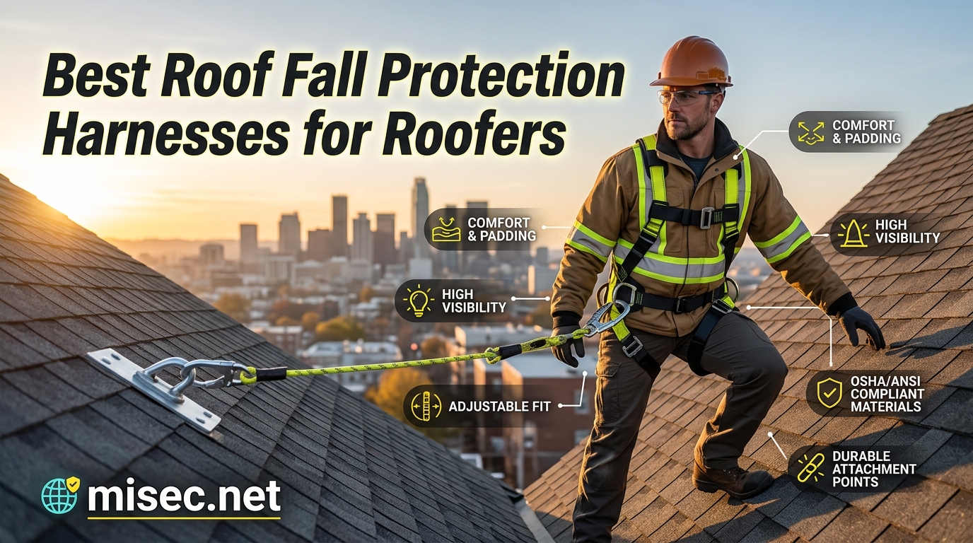 Best Roof Fall Protection Harnesses for Roofers