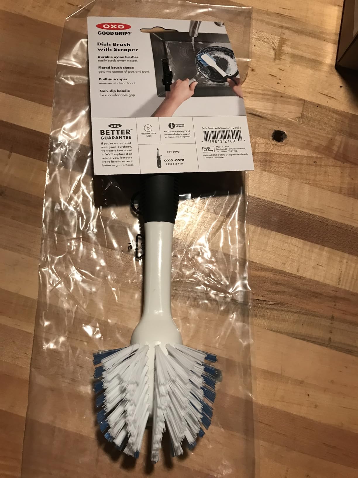OXO Good Grips Dish Scrub Brush with Non-Slip Handle, Nylon Bristles customer photo 1