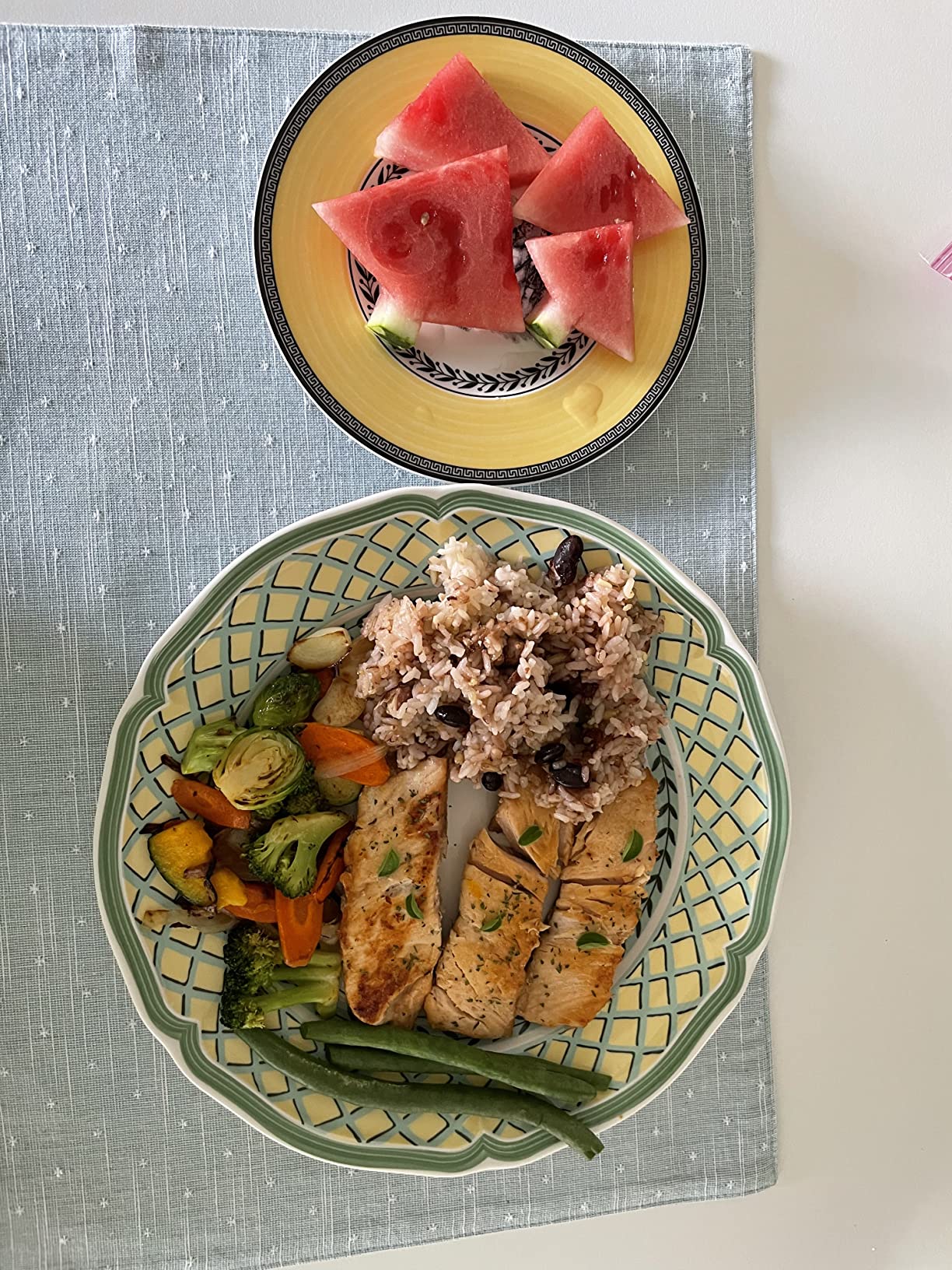 Villeroy & Boch French Garden Fleurence Dinner Plate, Premium Porcelain, Made in Germany, Dishwasher and Microwave Safe, 10.25 in customer photo 1