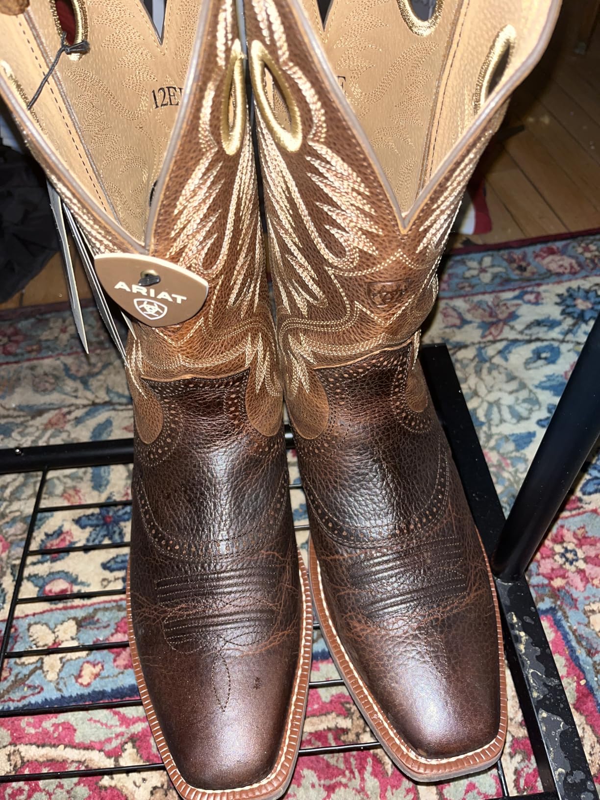 Ariat Heritage Roughstock Western Boot - Men's Square Toe Leather Work Boot customer photo 1