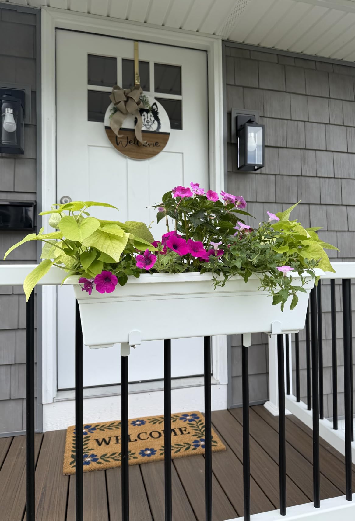 Root & Vessel 16242 Countryside Flower Box Planter, White, 24-Inch customer photo 1