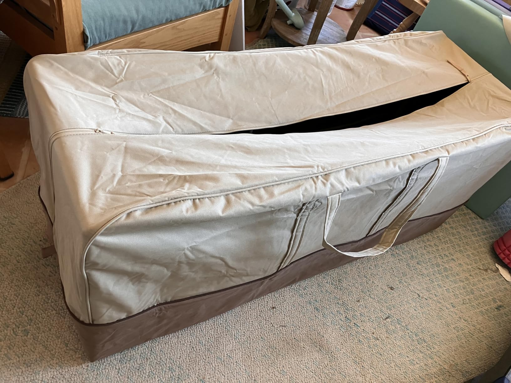 Classic Accessories Veranda Water-Resistant 45.5 Inch Patio Cushion and Cover Storage Bag customer photo 2