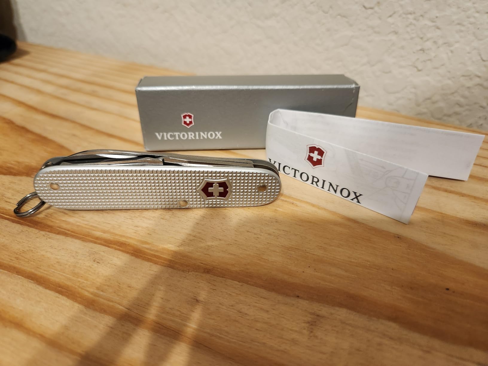 Victorinox Cadet Alox Swiss Army Knife, 9 Functions, Alox scales, Silver - slim multi-tool with large blade, screwdriver, can opener, wire stripper, and nail file customer photo 1