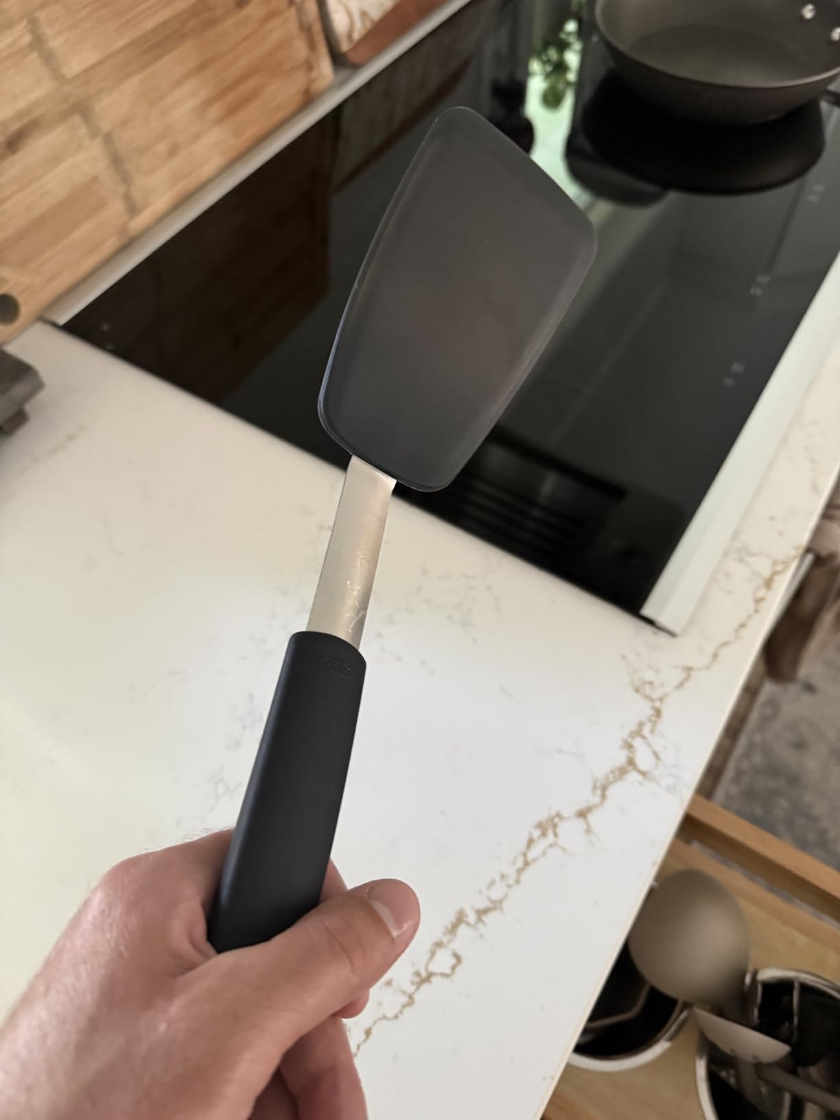 OXO Good Grips Small Silicone Flexible Turner Black customer photo 1