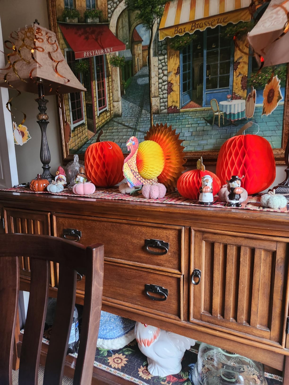 Beistle Tissue Paper Turkey Centerpiece Thanksgiving Party Autumn Fall Harvest Home Decor customer photo 1