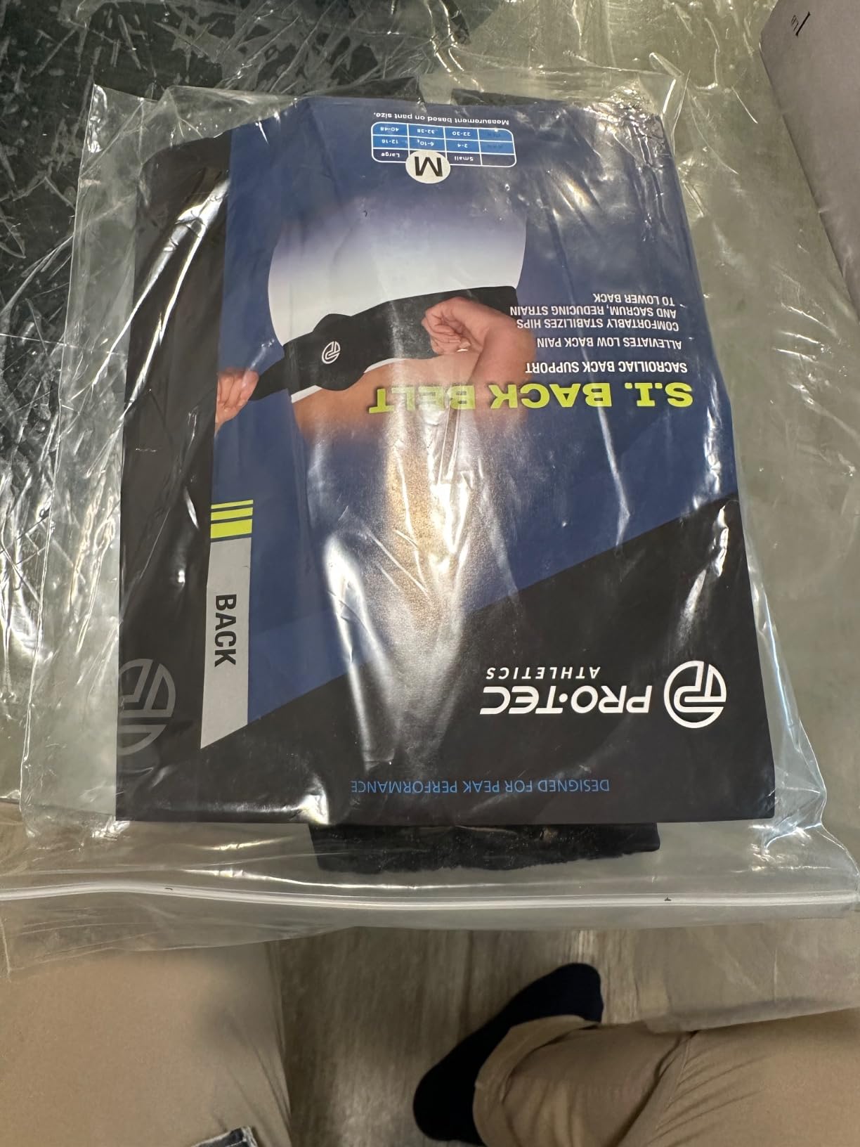 OPTP SI Back Belt with Compression Pad - Adjustable, Low-Profile Hip and Sacrum Brace for Stability, Targeted Lower Back Support customer photo 1