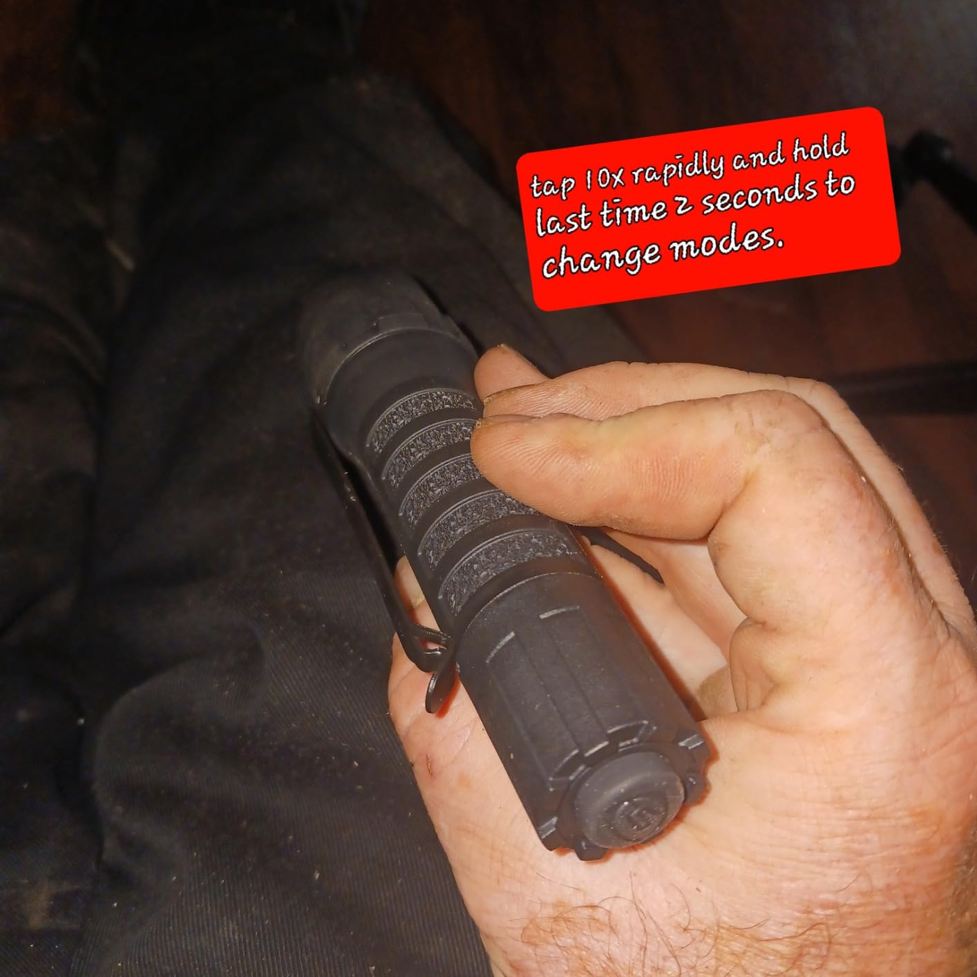88850 PolyTac 600-Lumen Tactical Flashlight, Black customer photo 1