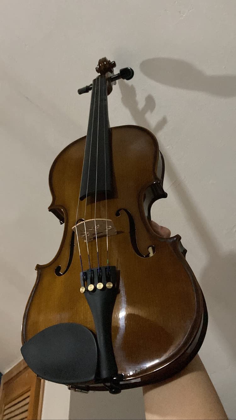 Cremona SV-130 Premier Novice Violin Outfit - 4/4 Full Size, Traditional Brown, Hand-Carved Spruce & Maple, Ebony Fittings, Prelude Strings, Kaufman-Style Chinrest, Fine Tuners customer photo 2