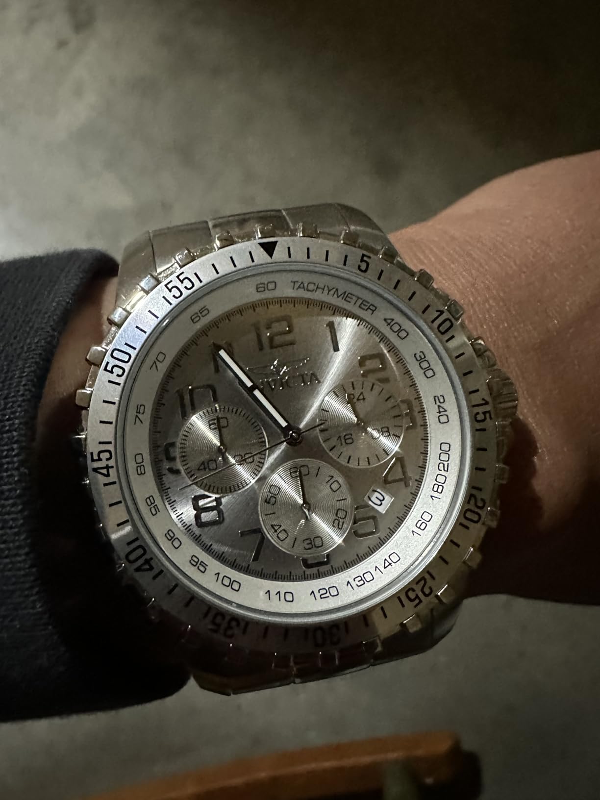 Invicta Men's 1326 Invicta II Chronograph Black Dial Two-Tone Stainless Steel Watch customer photo 2