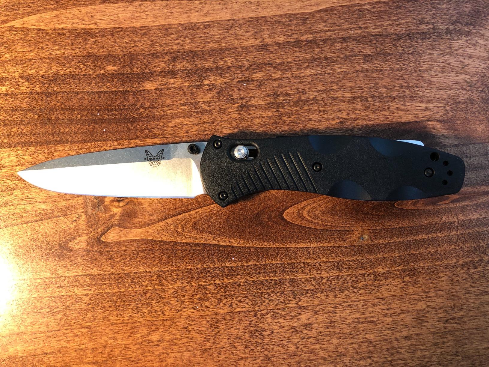 Benchmade Barrage EDC Knife, Black Valox Handle, 154CM Steel Blade (580) | Drop-Point blade customer photo 1