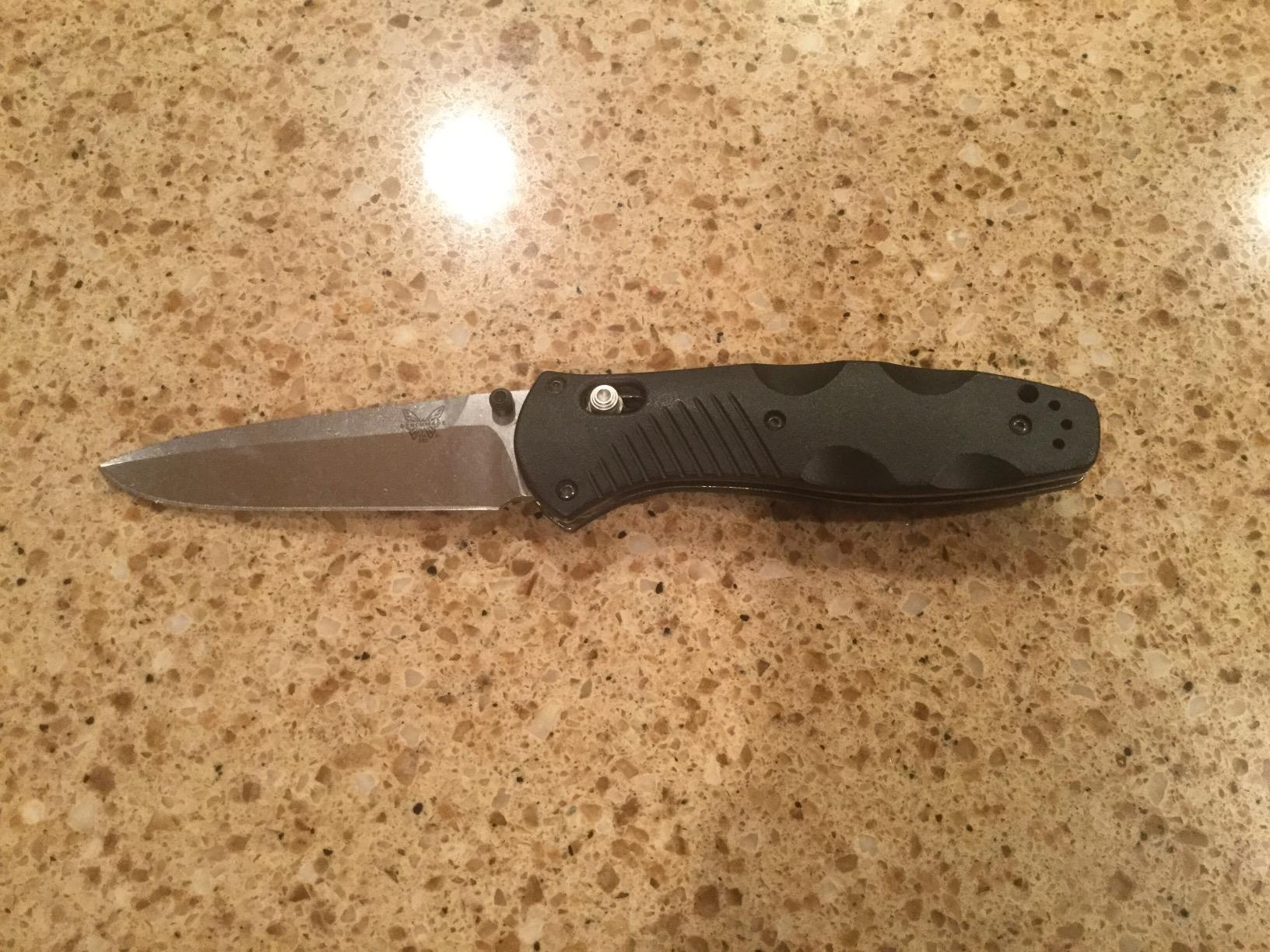 Benchmade Barrage EDC Knife, Black Valox Handle, 154CM Steel Blade (580) | Drop-Point blade customer photo 2