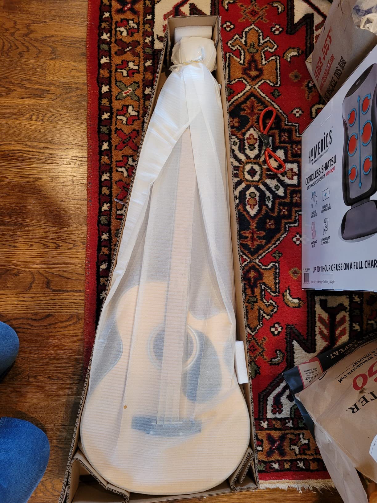 Best Choice Products Acoustic Electric Bass Guitar, Full Size 4 String, Fretted Bass Guitar w/Padded Gig Bag - Blue customer photo 1