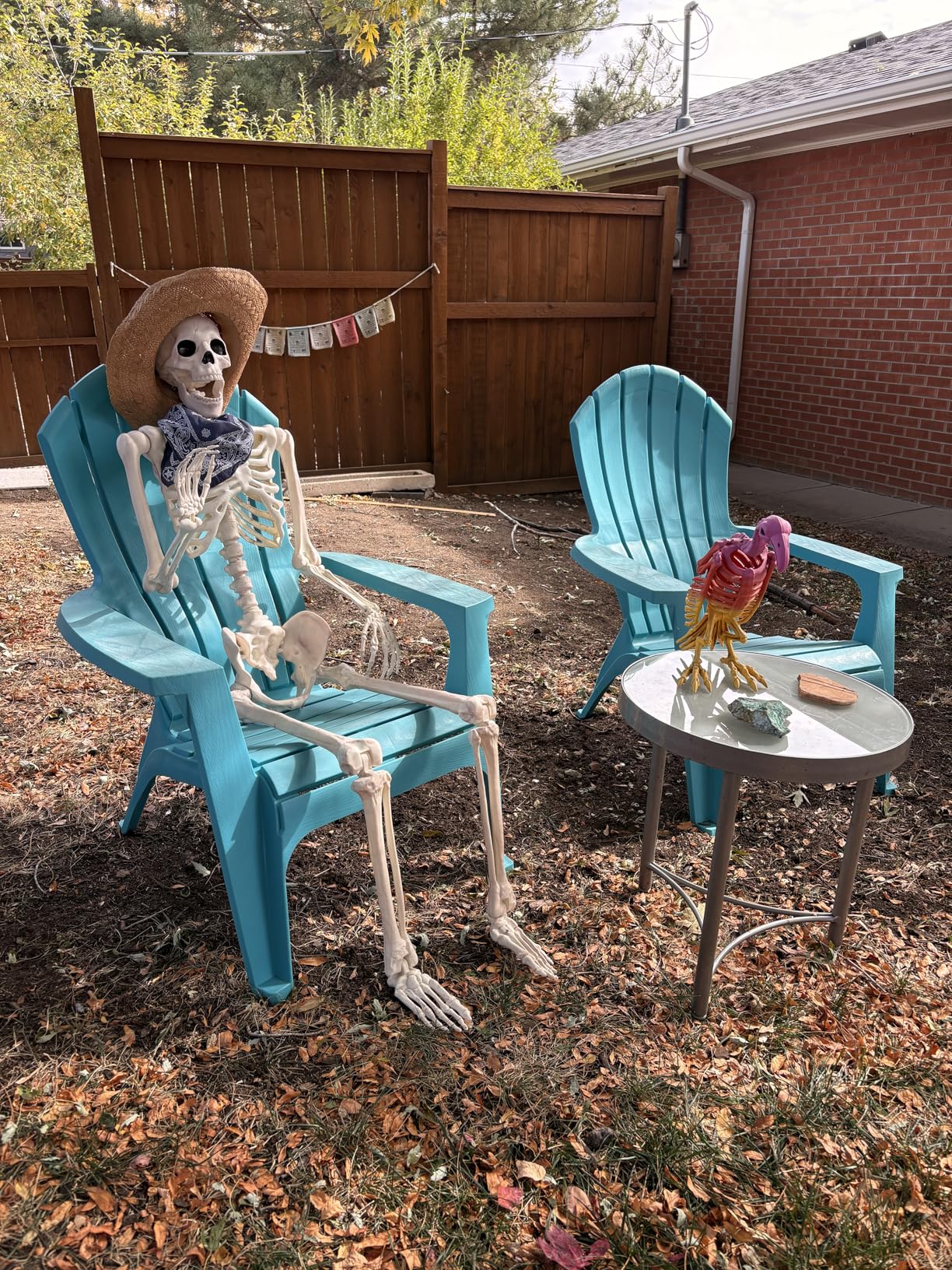 Crazy Bonez Original Pose-N-Stay Halloween Skeleton, 5 FT - Life-Size, Realistic, Fully Poseable Indoor & Outdoor Decoration customer photo 1