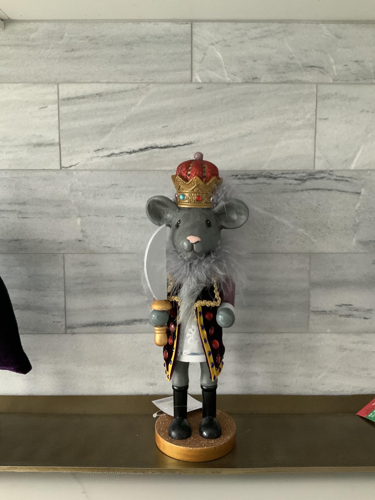 Kurt Adler Hollywood Mouse King Nutcracker, 12-Inch customer photo 2