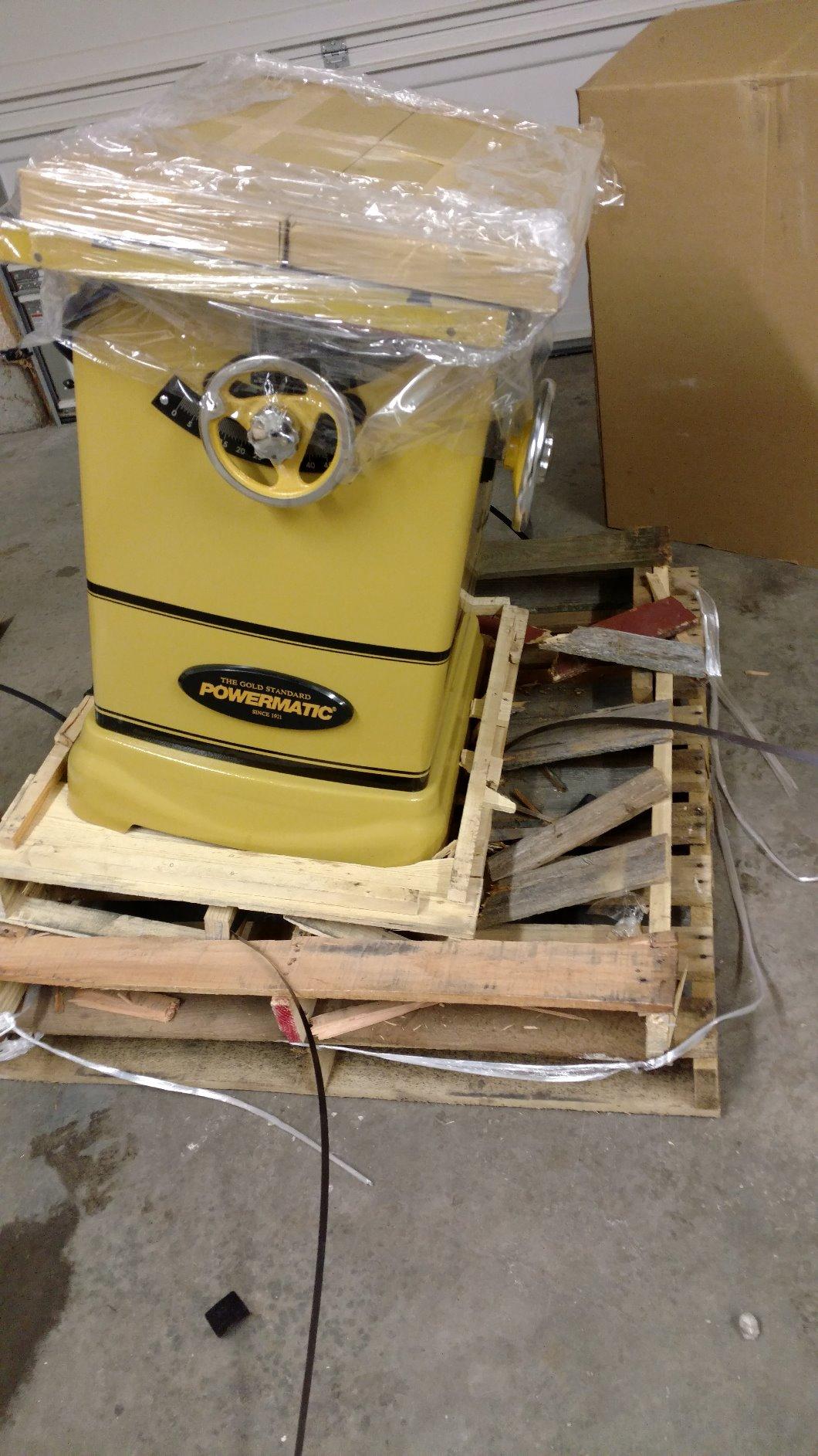 Powermatic 10-Inch Table Saw, 30-Inch Rip, 1-3/4 HP, 115/230V 1Ph (Model PM1000) customer photo 1