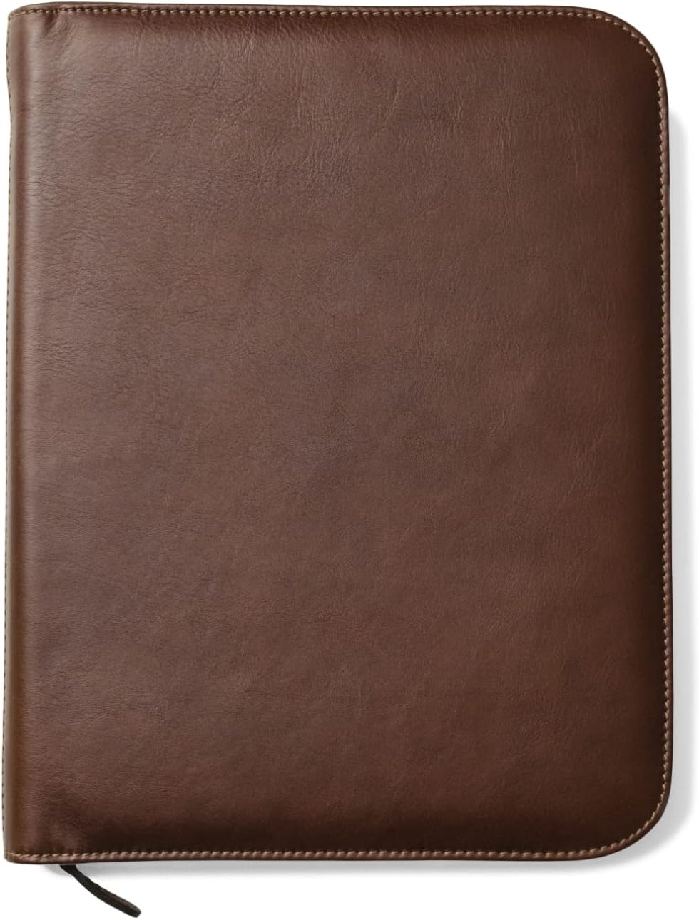 Premium Maruse Leather Portfolio Padfolio - Executive Folio for Men and Women with Zipper, Laptop Sleeve, Made in Italy, Brown customer photo 1