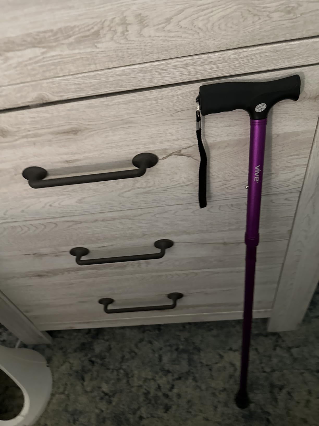 Vive Folding Cane - Foldable Walking Cane for Men, Women - Fold-up, Collapsible, Lightweight, Adjustable, Portable Hand Walking Stick - Balancing Mobility Aid - Sleek, Comfortable customer photo 2