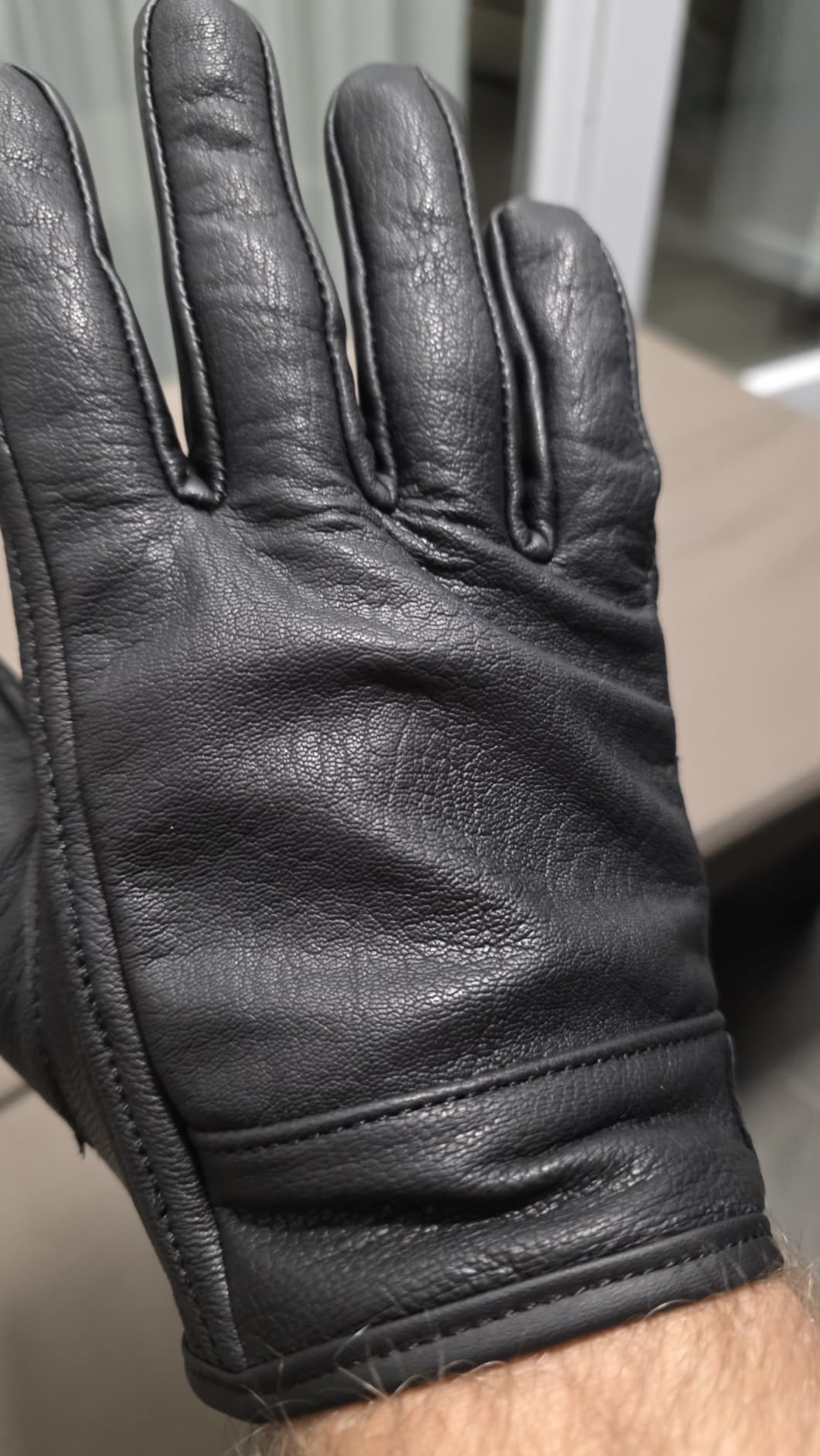 Milwaukee Leather MG7510 Men's Black Leather Gel Padded Palm Short Wrist Motorcycle Hand Gloves customer photo 1