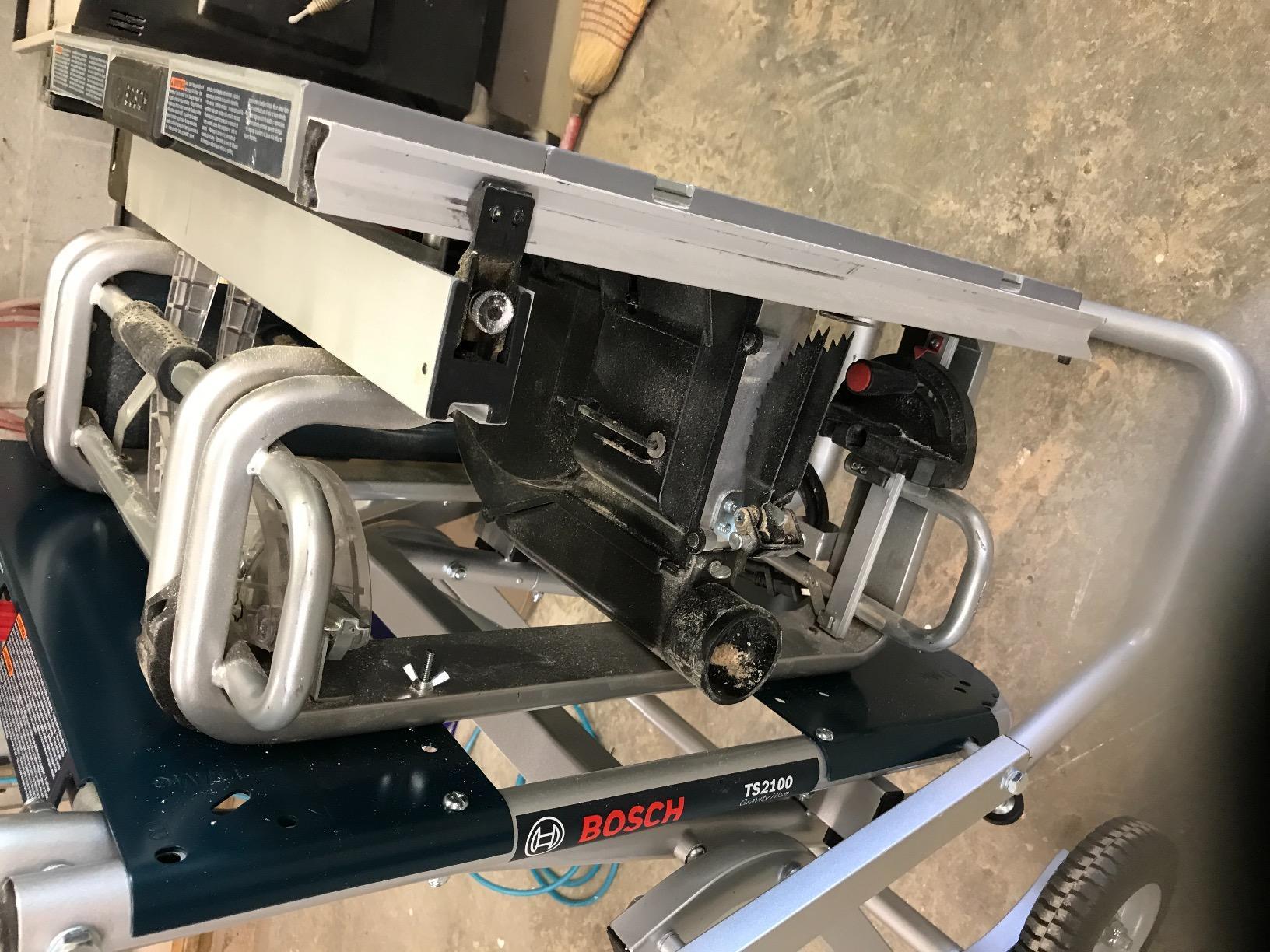 BOSCH TS2100 Gravity-Rise Table Saw Stand customer photo 2