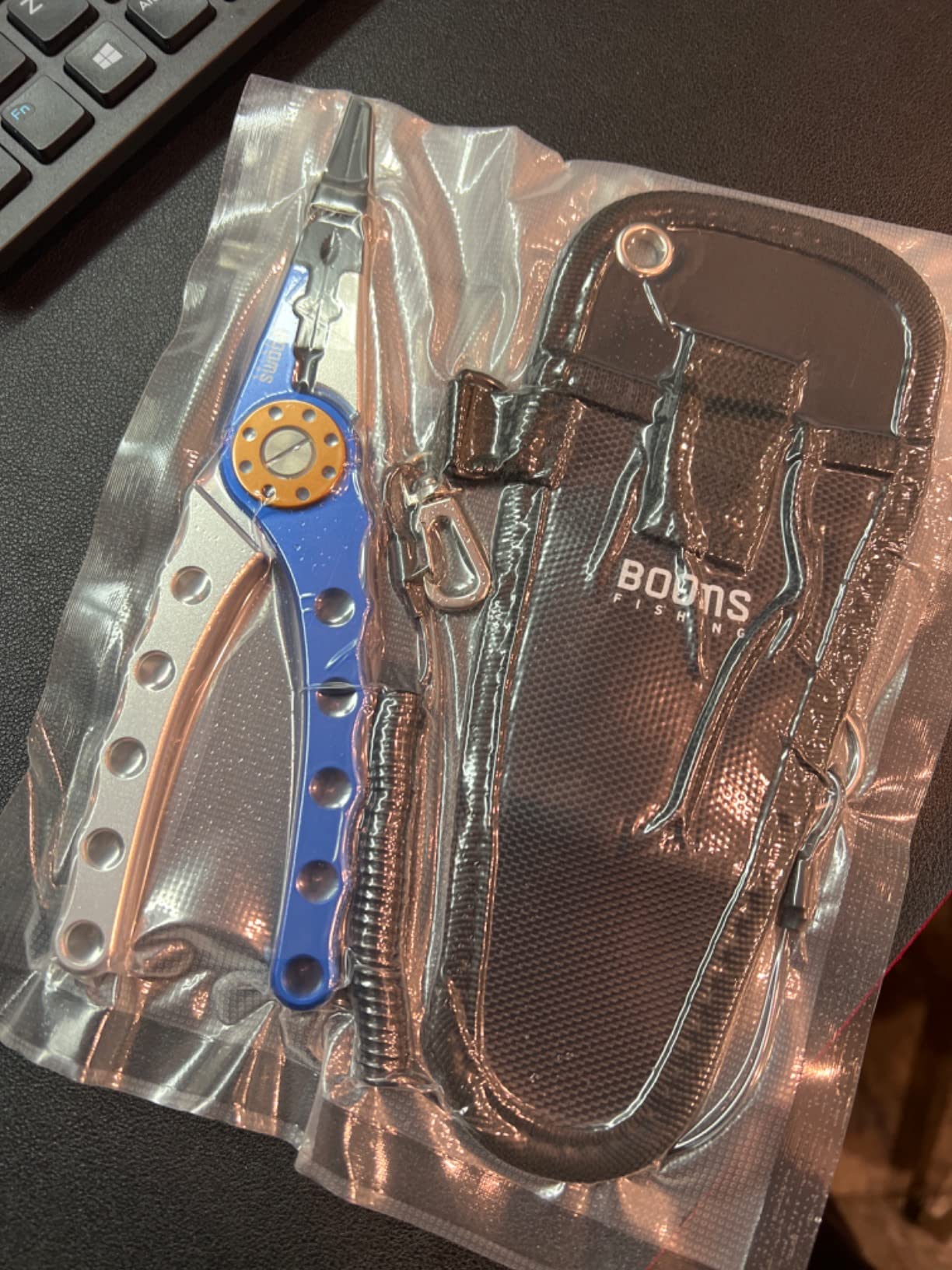 Booms Fishing X1 Aluminum Fishing Pliers Saltwater, Surf Fishing Tackle Kit, Fishing Multitool Hook Remover Braided Line Cutting and Split Ring with Coiled Lanyard and Sheath customer photo 2