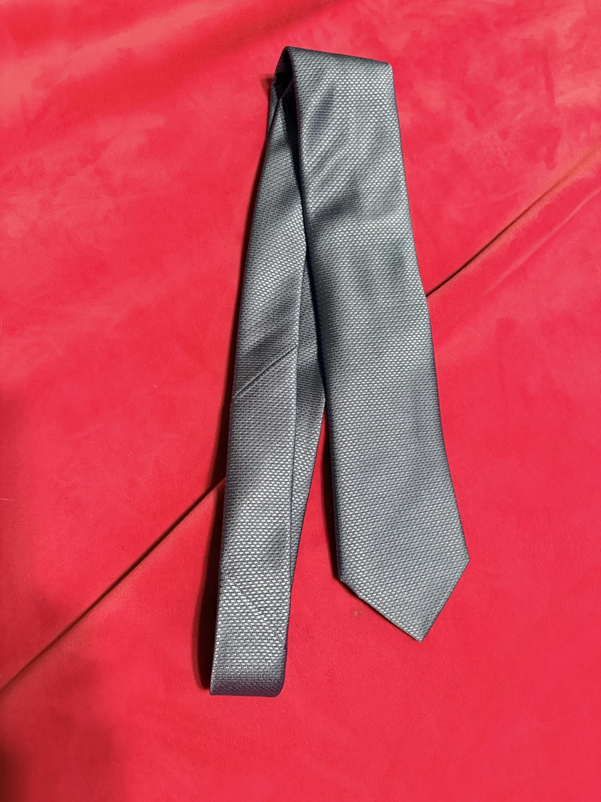 Calvin Klein Men's Gingham Pattern Necktie customer photo 1