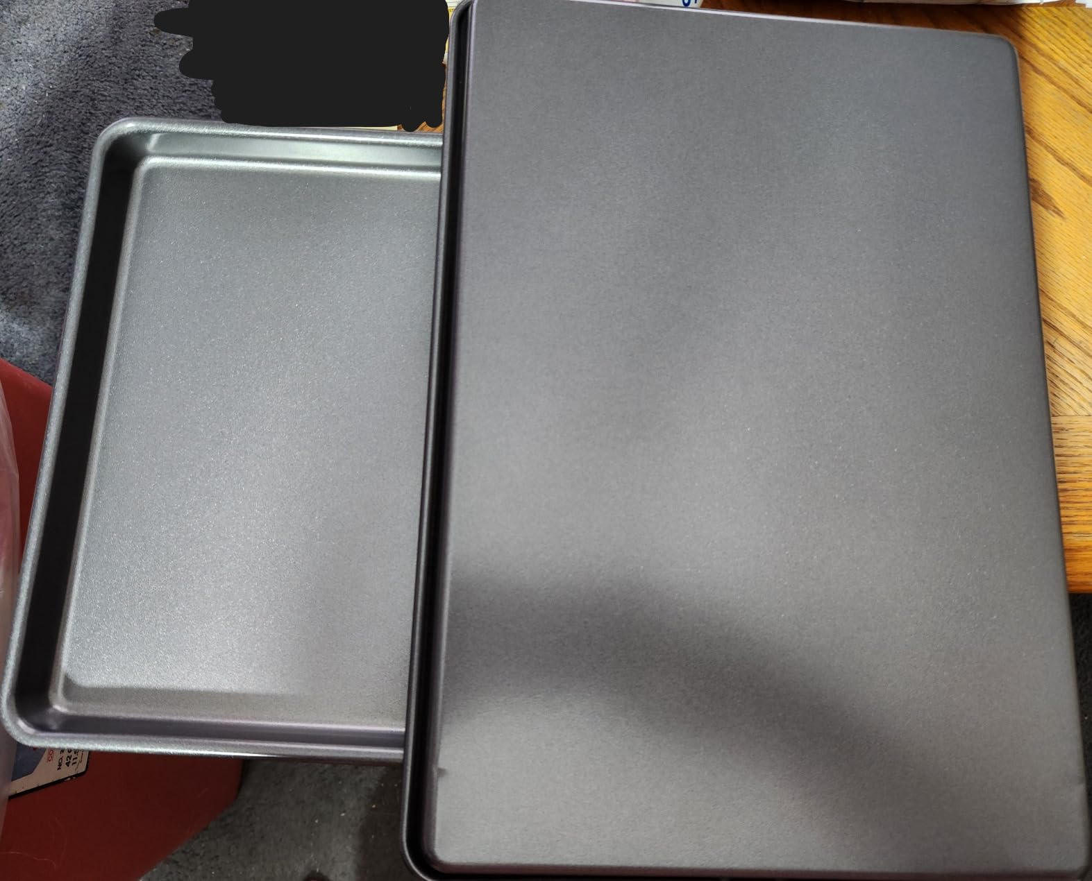Wilton Easy Layers Sheet Cake Pan, Rectangle Sheet Pan, 2-Piece Baking Sheets Set, Steel customer photo 1