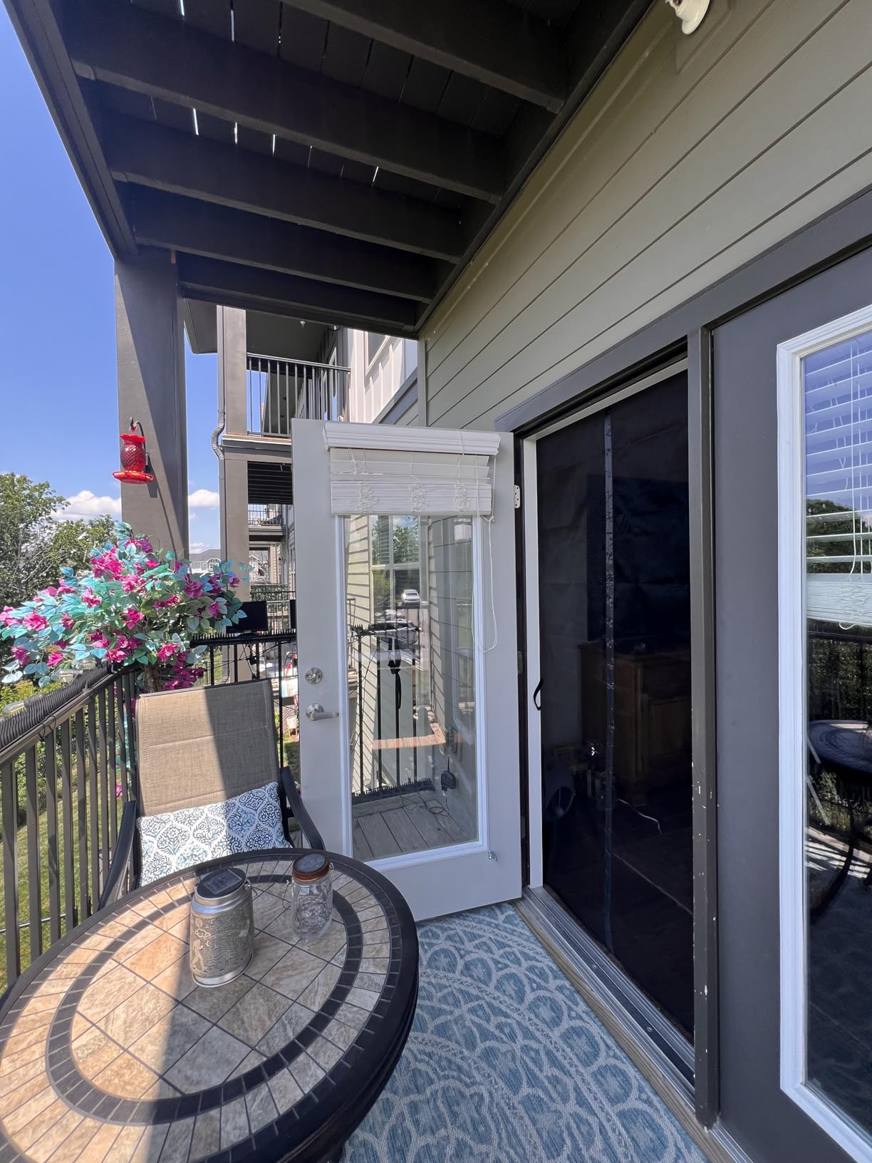 Flux Phenom Magnetic Screen Door - Bugs Out, Breeze in - 9min Install Auto-Sealing Heavy Duty Double Stitched Mesh, 52 Magnets, Hands Free Sliding & Patio Doors Net, Pet & Kid Friendly, 38 x 82 Inch customer photo 2