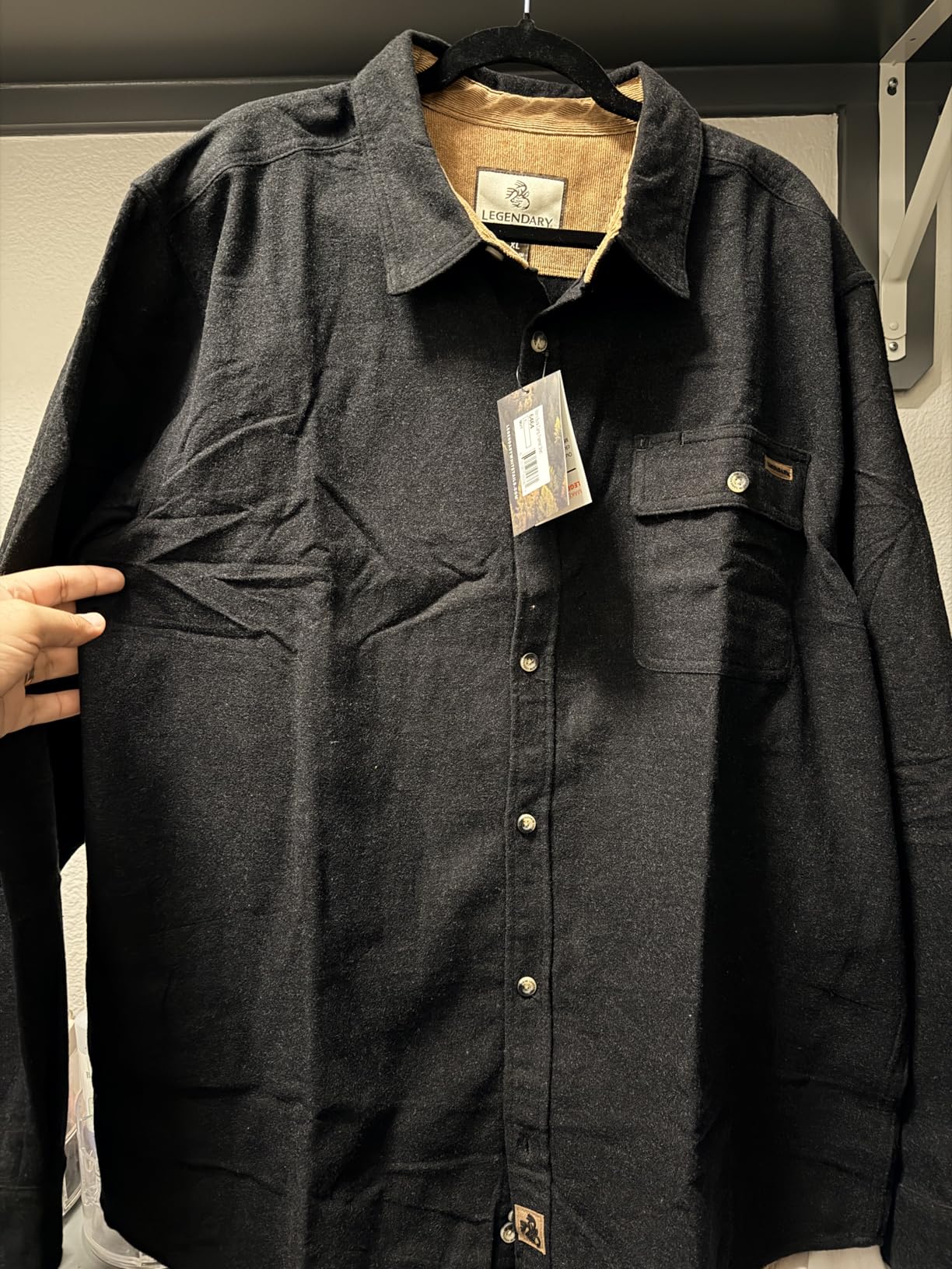 Legendary Whitetails Mens Long Sleeve Button Down 100% Cotton Flannel Shirt customer photo 1