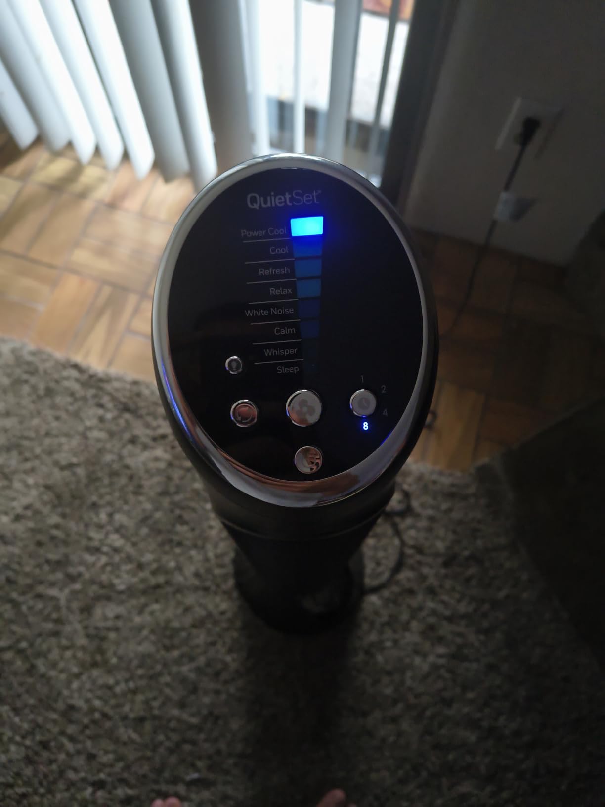 Honeywell QuietSet Whole Room Oscillating Tower Fan with Remote, White, HYF260 customer photo 2