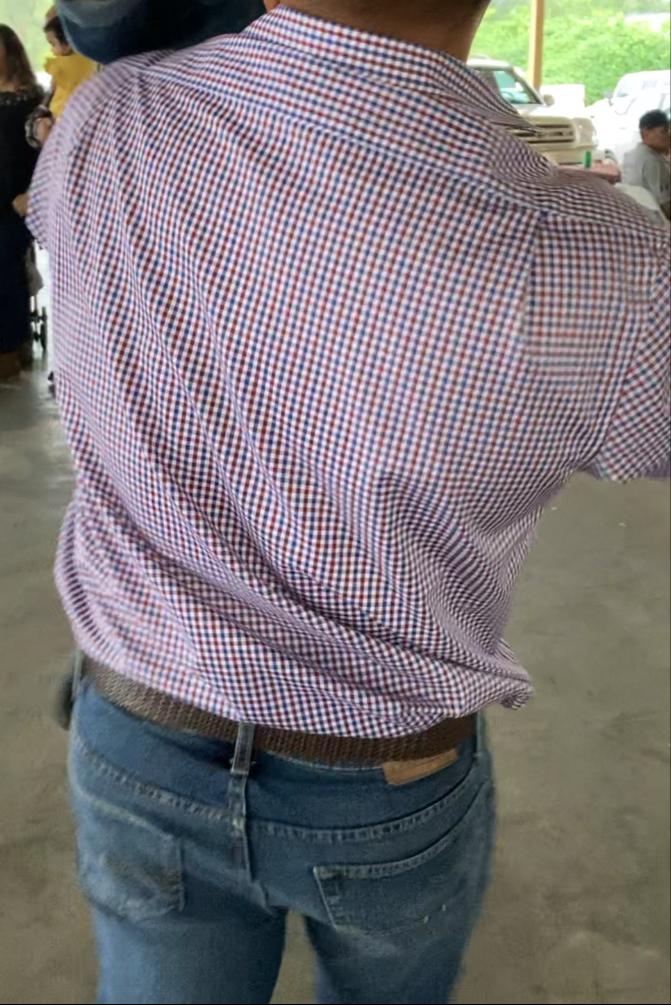 Tommy Hilfiger Men's Regular Fit Non Iron Gingham Dress Shirt - Amazon Exclusive customer photo 1