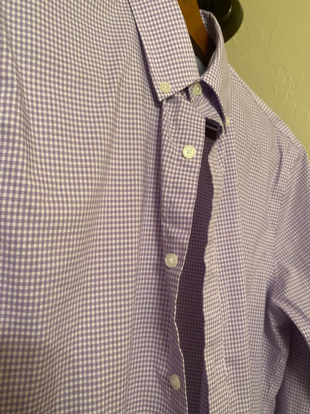 Tommy Hilfiger Men's Slim Fit Non Iron Gingham Dress Shirt customer photo 1