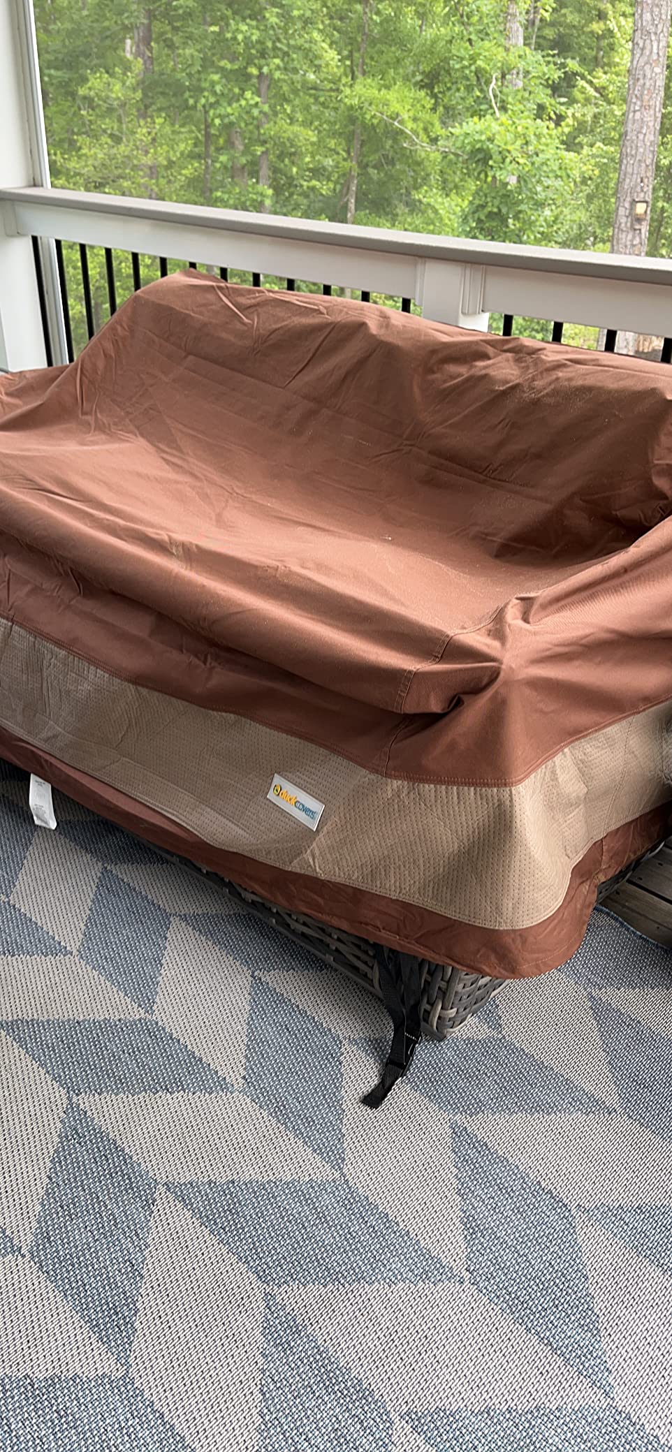 DUCKCOVERS Ultimate Water-Resistant 58 Inch Patio Cushion Storage Bag customer photo 1