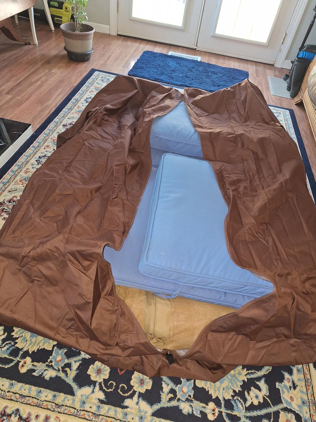 DUCKCOVERS Ultimate Water-Resistant 58 Inch Patio Cushion Storage Bag customer photo 2