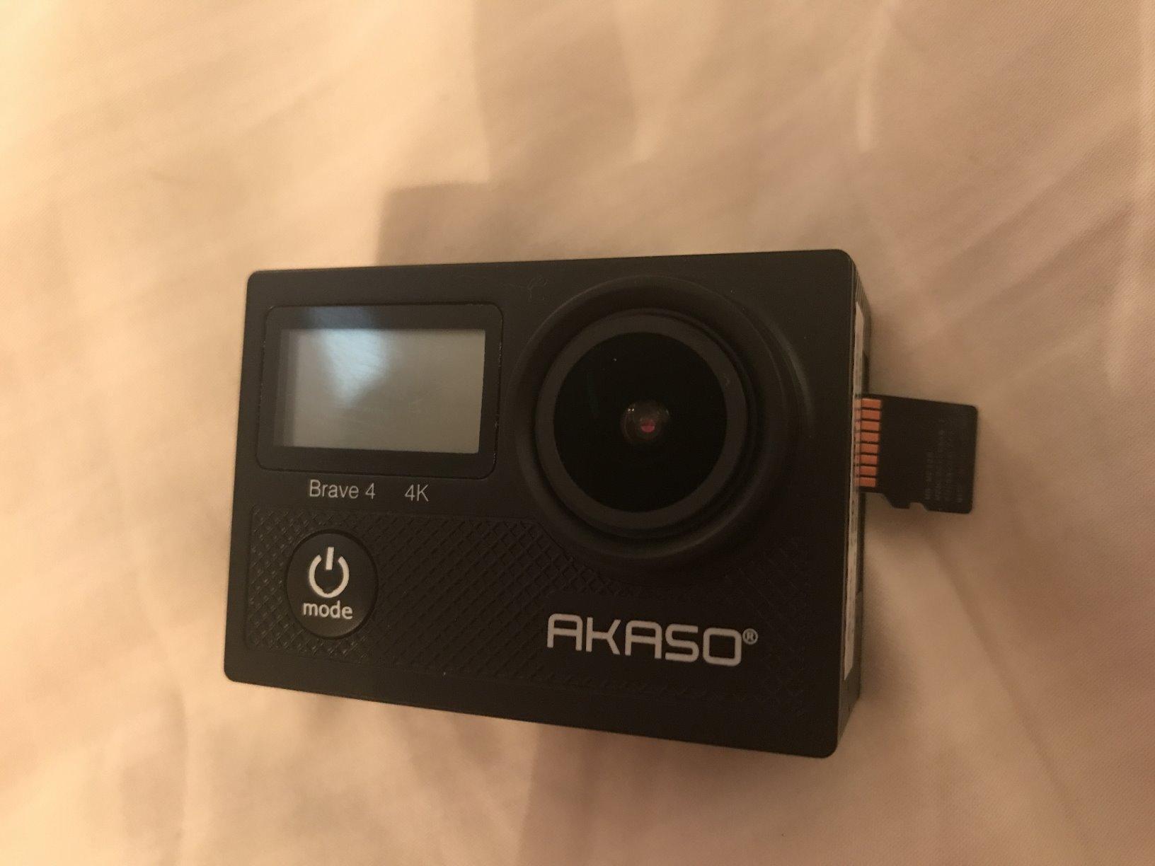 AKASO Brave 4 Action Camera 4K 30fps Ultra HD Video 20MP Photo, EIS, WiFi, 2X Batteries, Waterproof Underwater Camera, Camcorder Bundle for Snorkel, Travel, Motorcycle, Bicycle, Helmet Accessories Kit customer photo 1