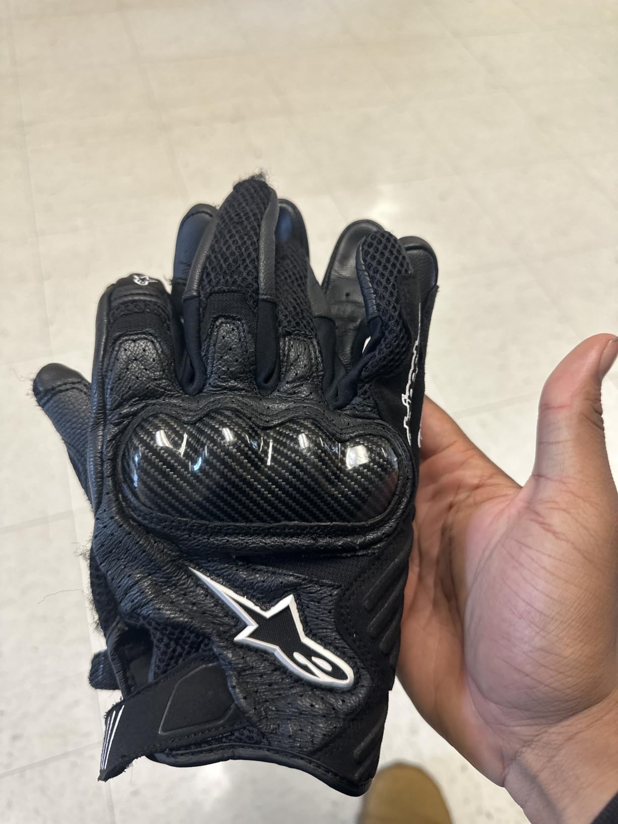 Alpinestars SMX 1 Air V2 Motorcycle Gloves Lightweight Ventilated Design Street Riding customer photo 1
